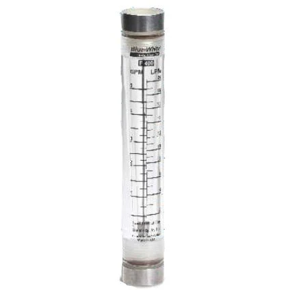 Blue And White (F-41000LN-12) 2.0 - 20 GPM Flow Meter; 3-4" FPT