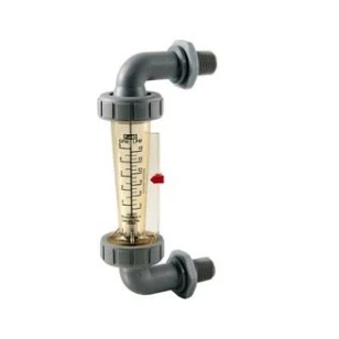 Blue And White (F-44250LHE-8) 0.025 - 0.25 GPM Flow Meter; 1-2" MPT; PM