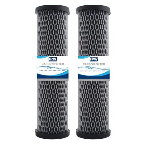 Compatible with Omnifilter T01-DS Omni TO1-DS Whole House Replacement Under Sink Water Filter Carbon Wrapped Cartridge (2-Pack) Taste & Odor TO1 DS T01 DS Series C (2 Pack) Water Filter