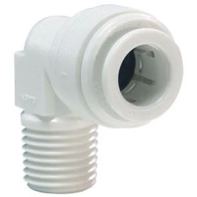 John Guest - Polypropylene Fixed Elbow Quick Connect Fitting - White
