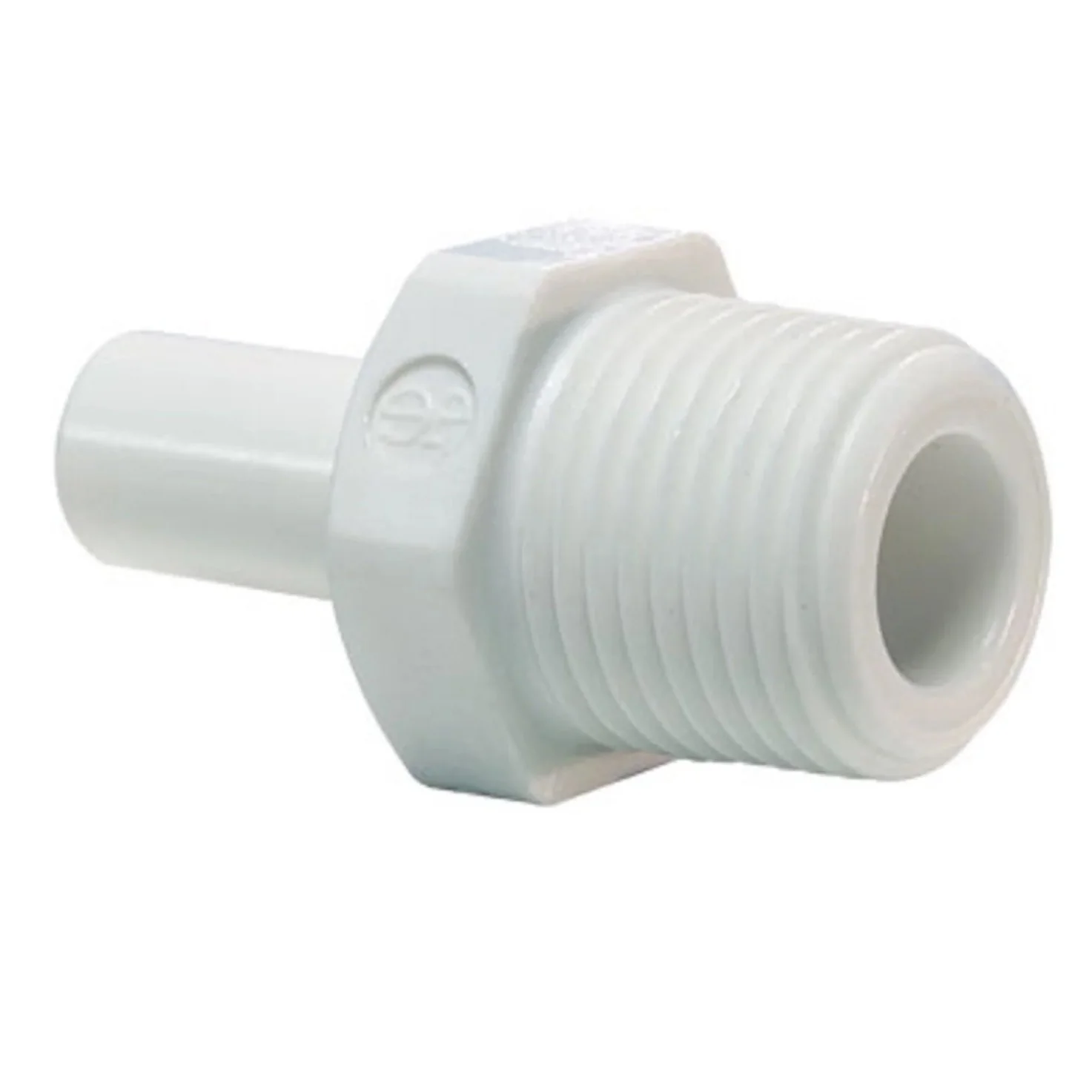 John Guest - Polypropylene Stem Adapter Fitting - White