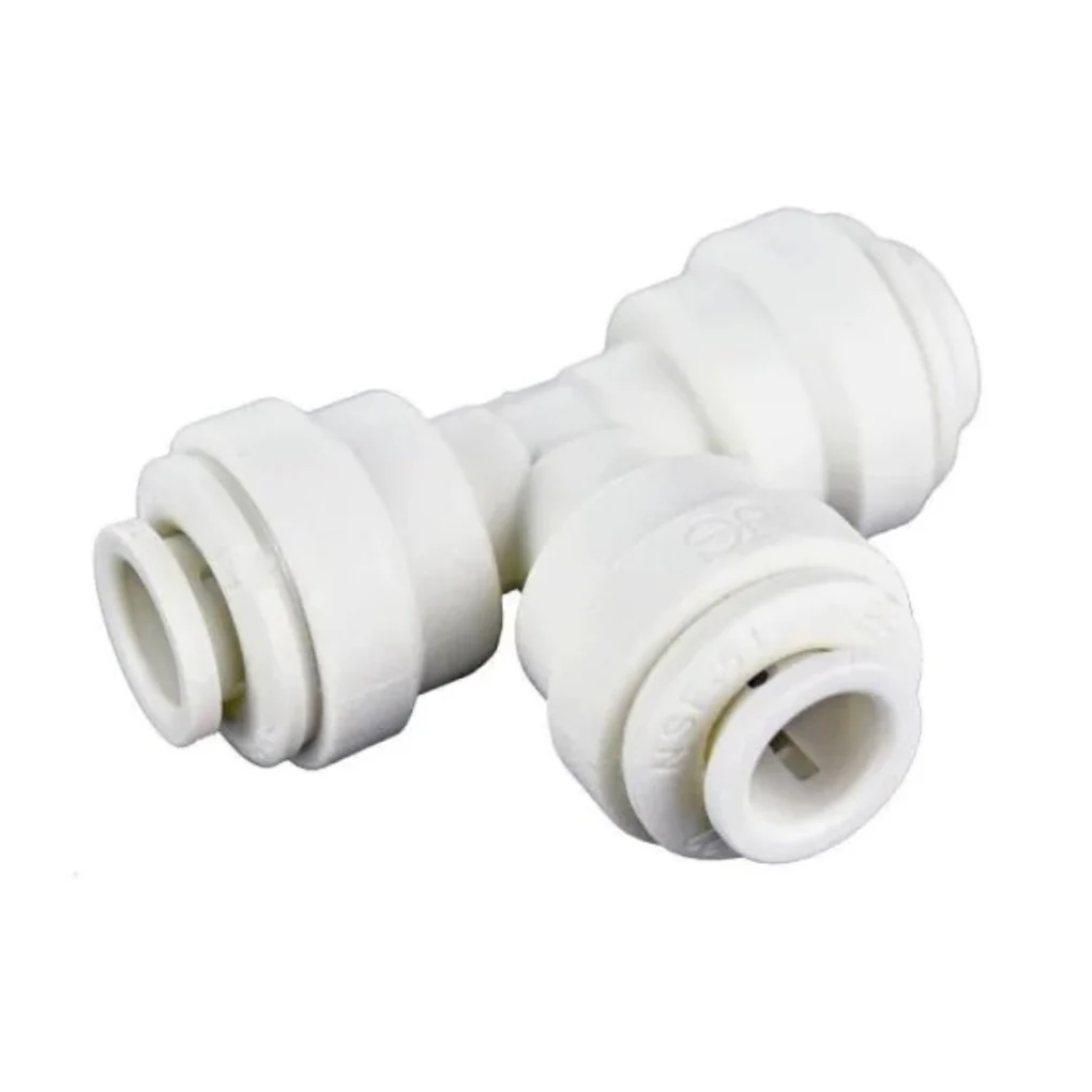 John Guest - Polypropylene Union Tee Quick Connect Fitting - White