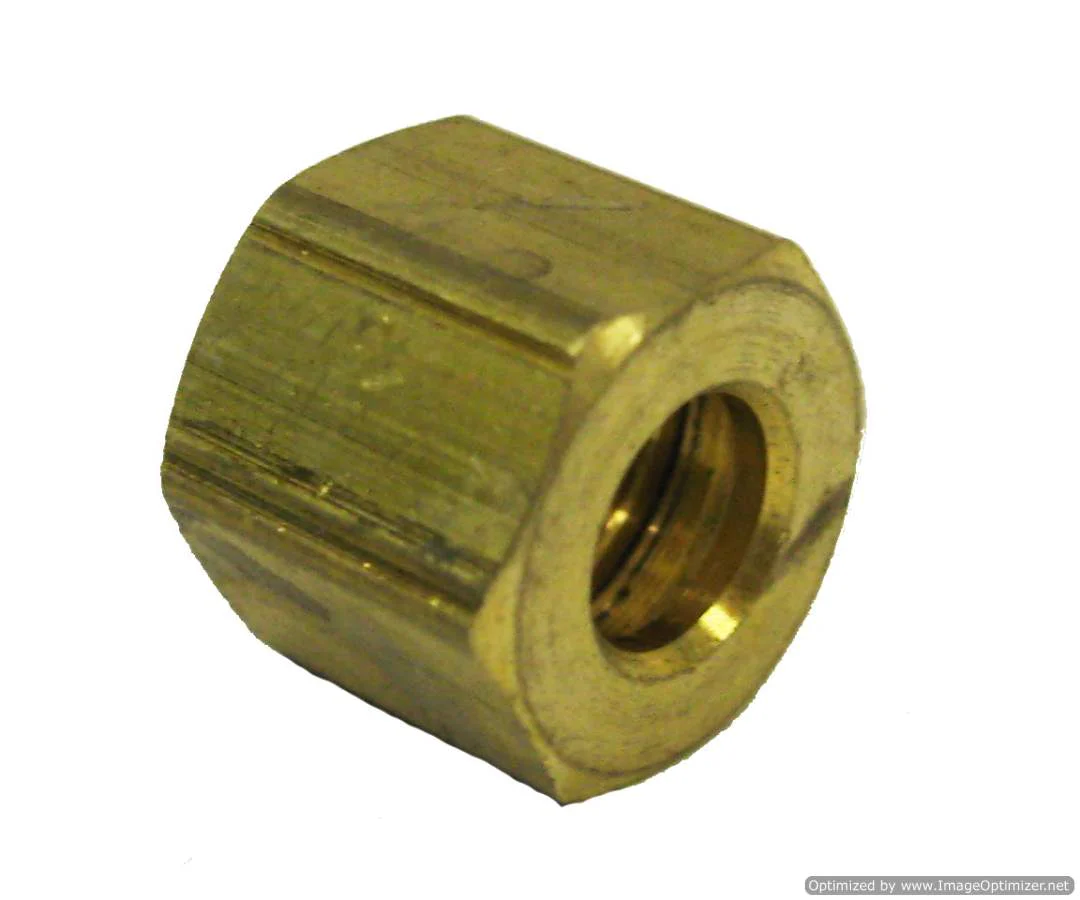 Max Adaptor (61-4) Brass Compression Nut 1/4" - Image 3