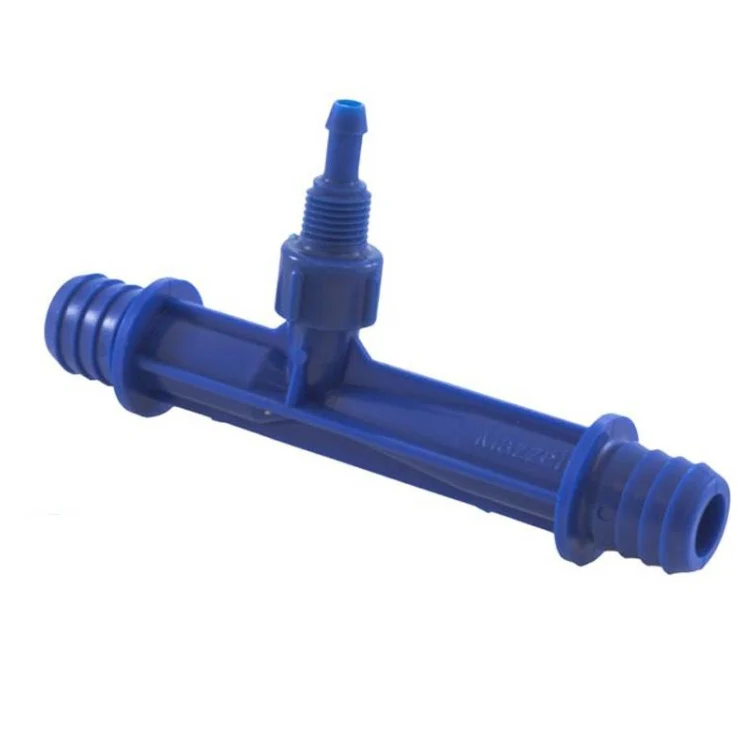 Mazzei - ISO 287 Series - 15mm Male BSPT Inlet/Outlet Connections (0.25" Barbed Suction Port Cap)