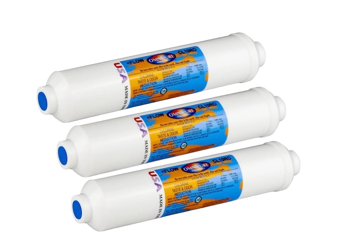 Omnipure - CL10ROT28 - 10" x 2" T40 GAC Acid Washed Coconut Inline Filter - Image 3