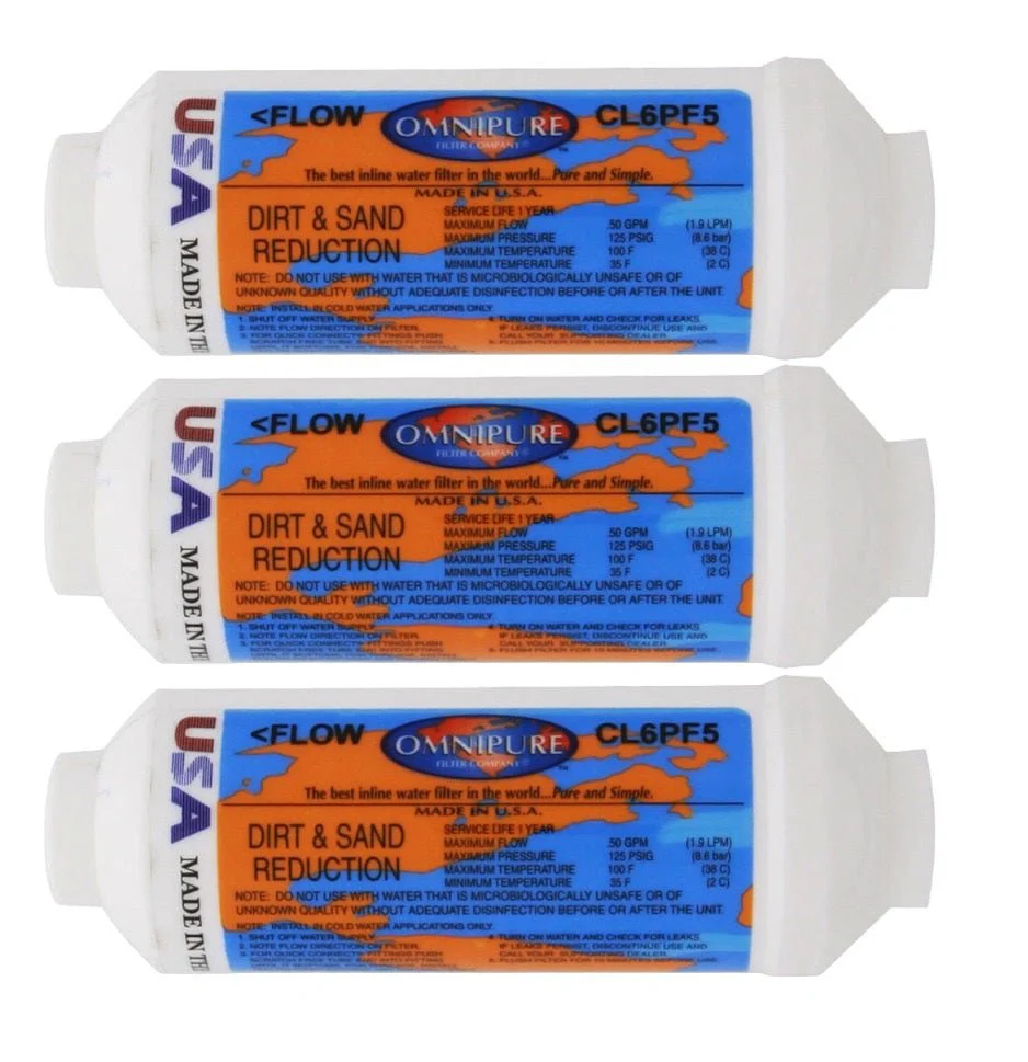 Omnipure - CL6PF5 - 6" x 2" Sediment Inline Filter - 5 Micron - Image 3