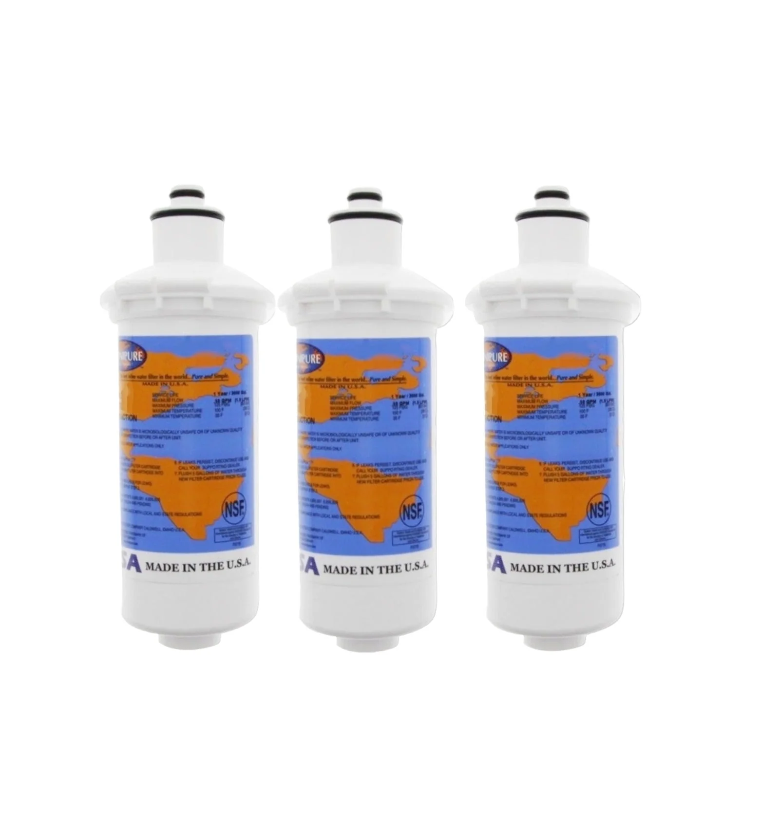 Omnipure - E5328 - 6" x 2.5" E-Series T28 GAC Carbon Filter - Image 3