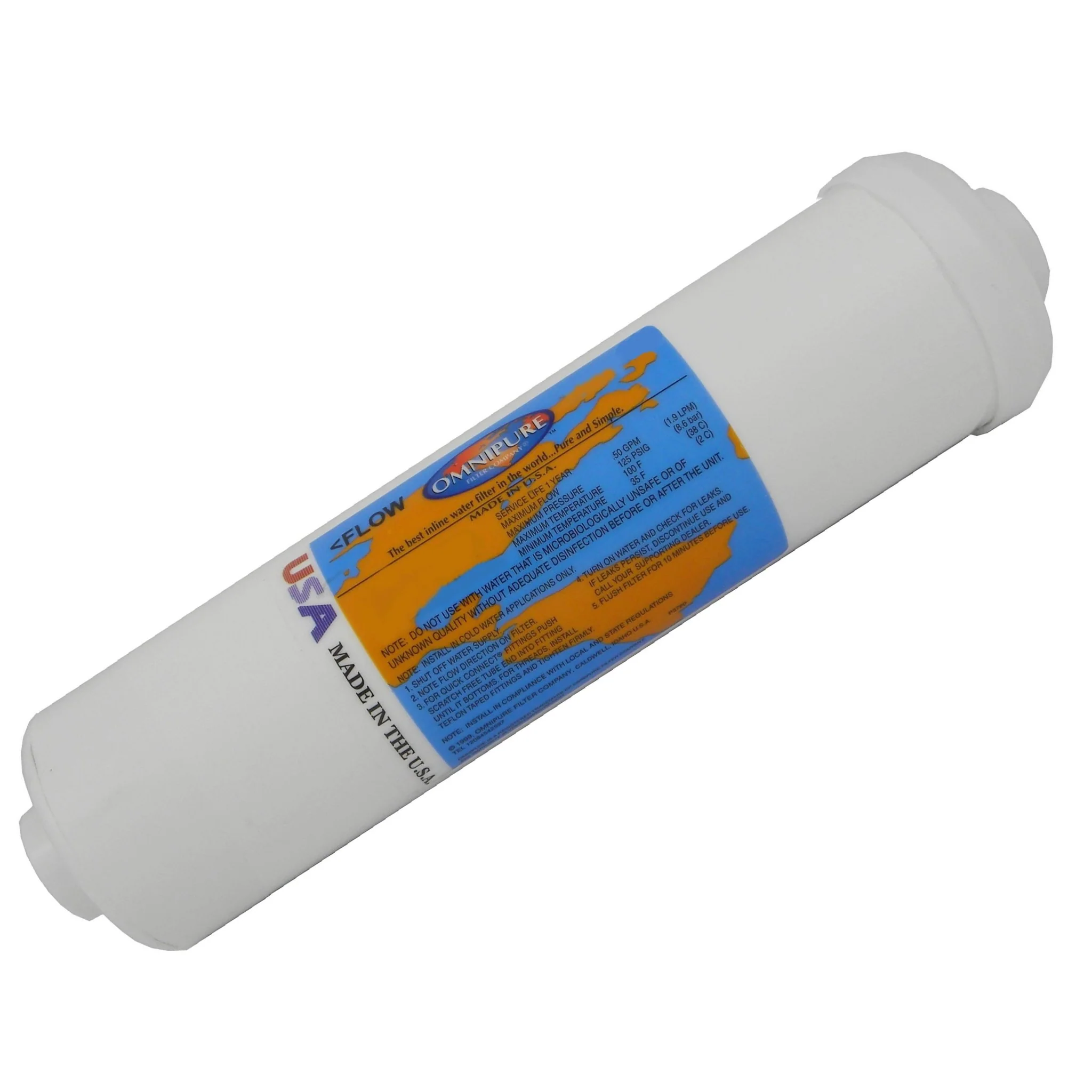 Omnipure - K5540 - 10" x 2.5" T40 GAC Coconut Carbon Inline Filter