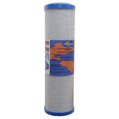 Omnipure - OMB934-1M-P - 9.75" x 2.75" Carbon Block Filter Cartridge - 1 Micron with Phosphate