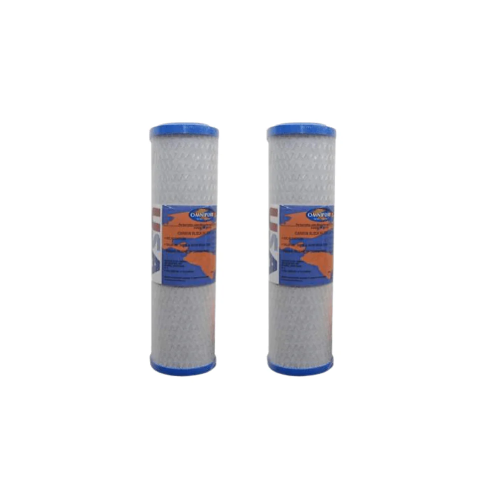 Omnipure - OMB934-1M-P - 9.75" x 2.75" Carbon Block Filter Cartridge - 1 Micron with Phosphate - Image 2