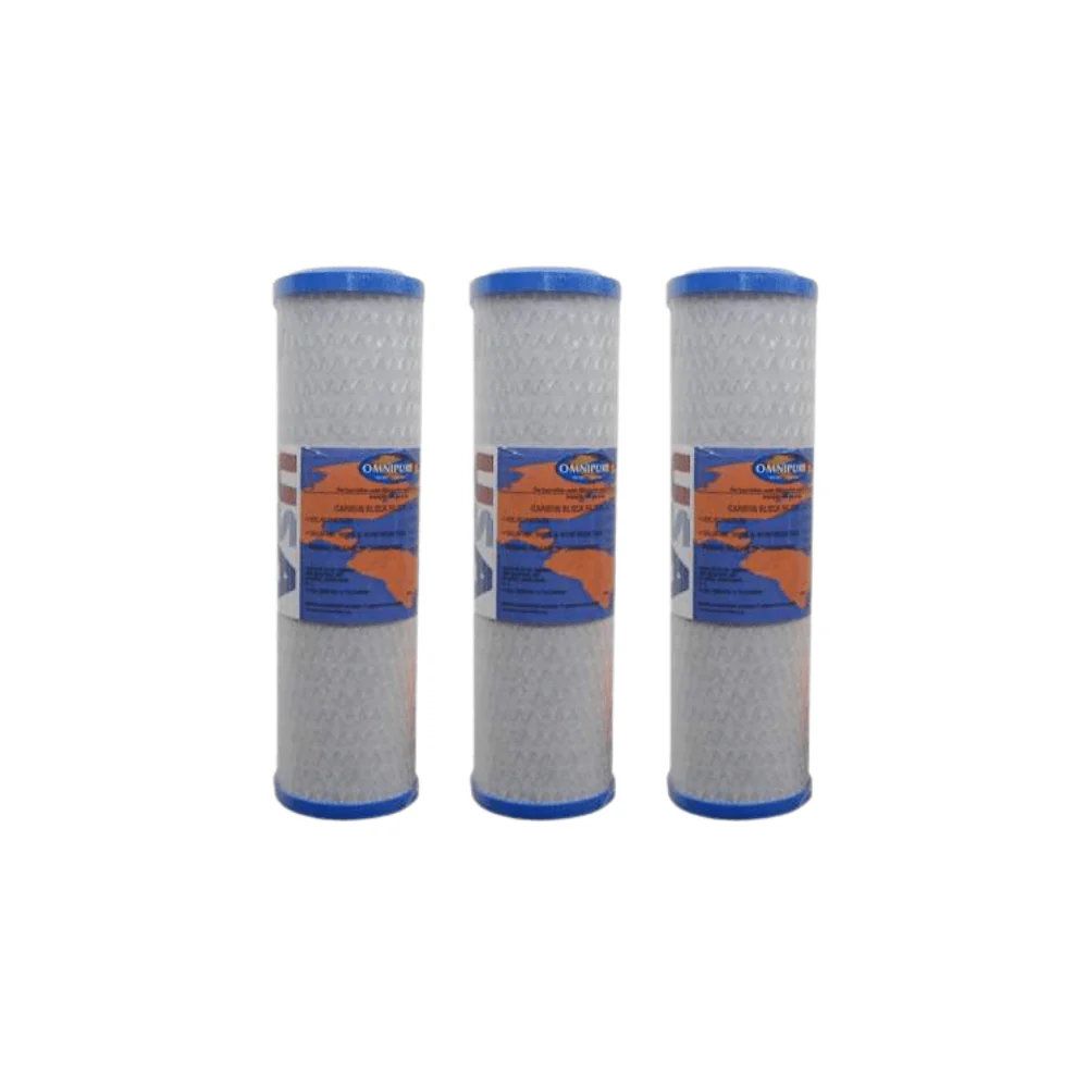 Omnipure - OMB934-1M-P - 9.75" x 2.75" Carbon Block Filter Cartridge - 1 Micron with Phosphate - Image 3