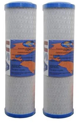 Omnipure - OMB934-1ML-KDF - 9.75" x 2.75" Carbon Block Filter Cartridge - Lead Removal 1 Micron with KDF - Image 2
