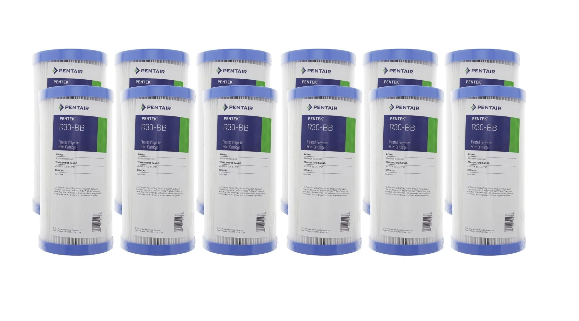 Pentek - R Series 10" x 4.5" Big Blue REUSABLE Pleated Polyester Sediment Filter - Image 5