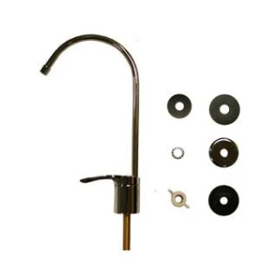 QMP (QMP804) Faucet Arc Spout Non-Air Gap Chrome w- Black Tip